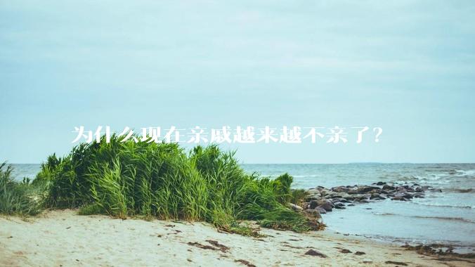 为什么现在亲戚越来越不亲了?