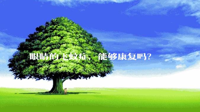 眼睛的飞蚊症,能够康复吗?