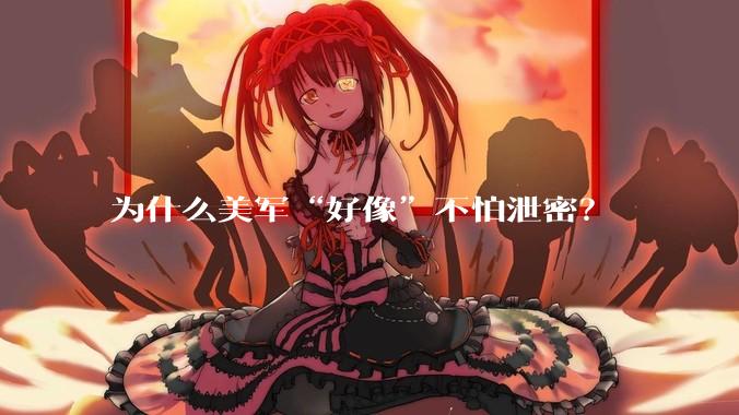 为什么美军“好像”不怕泄密?