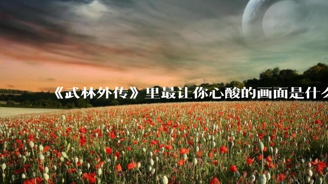 《武林外传》里最让你心酸的画面是什么?
