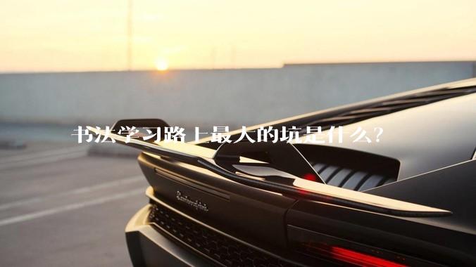 书法学习路上最大的坑是什么?